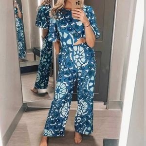 Rhode X Target Zinnia Floral Print Bell Sleeve Cut Out Jumpsuit